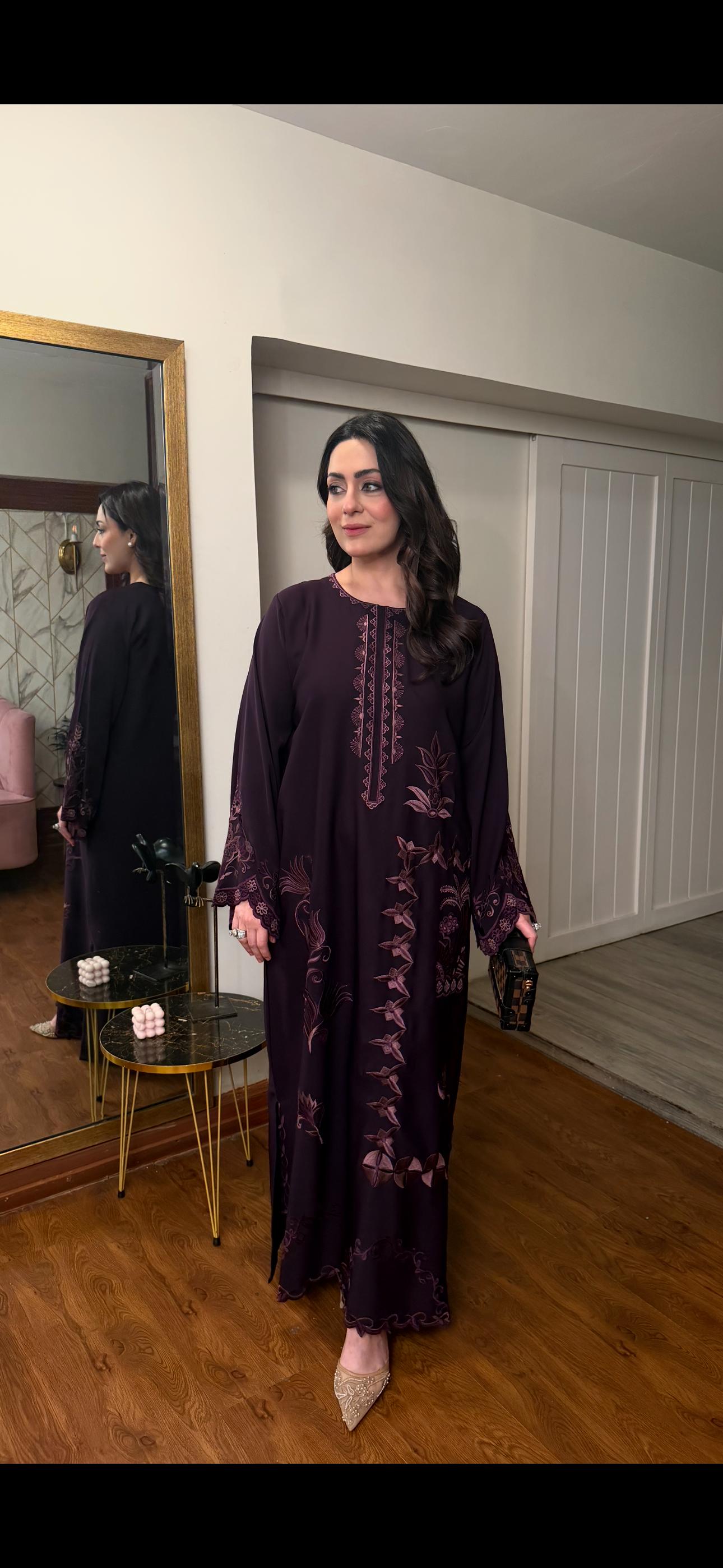 Purple kaftan