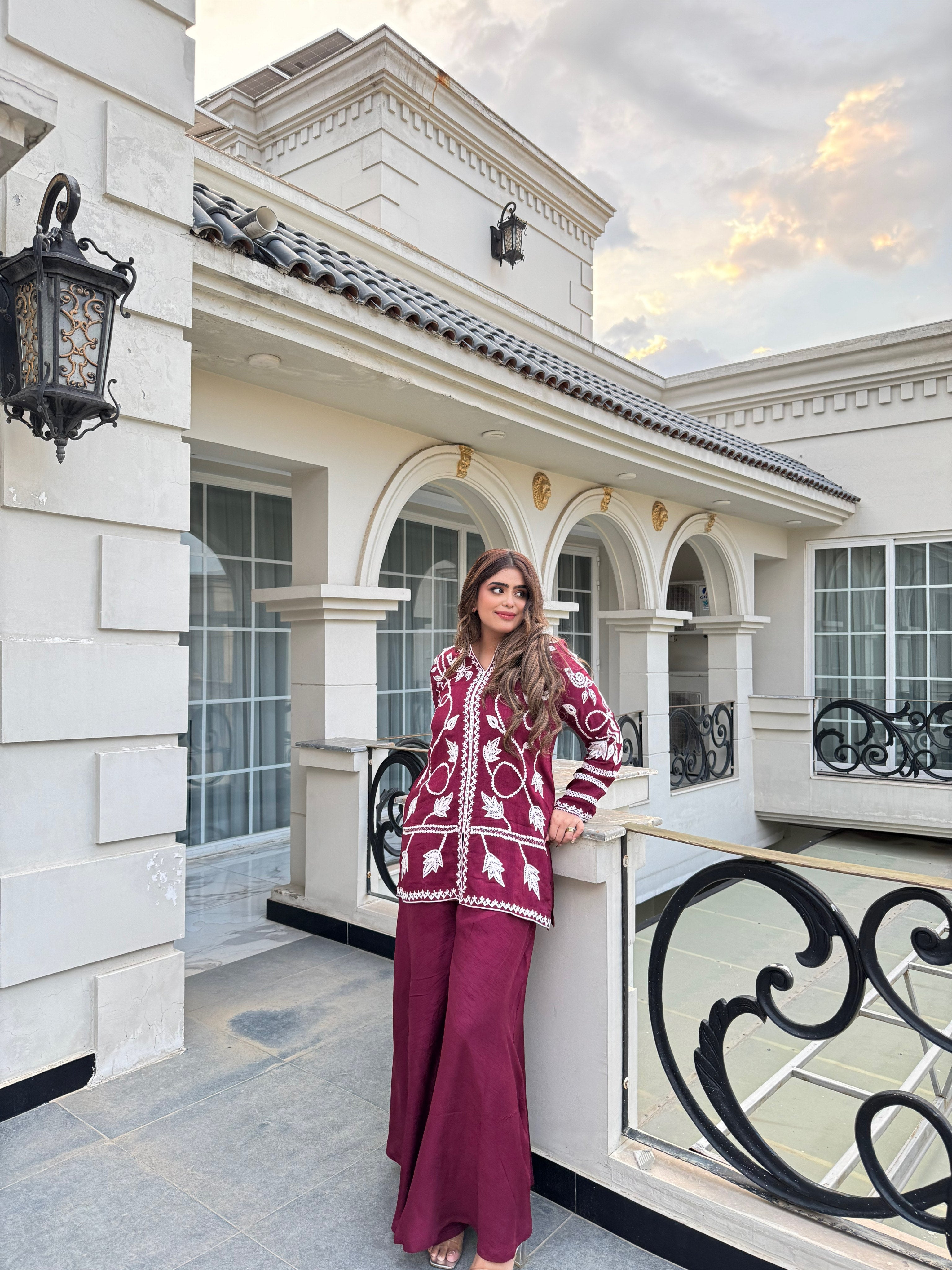 Ari cross stitch raw silk