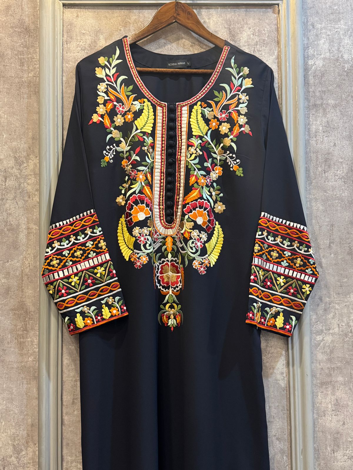 Multi Embroidery Two pc