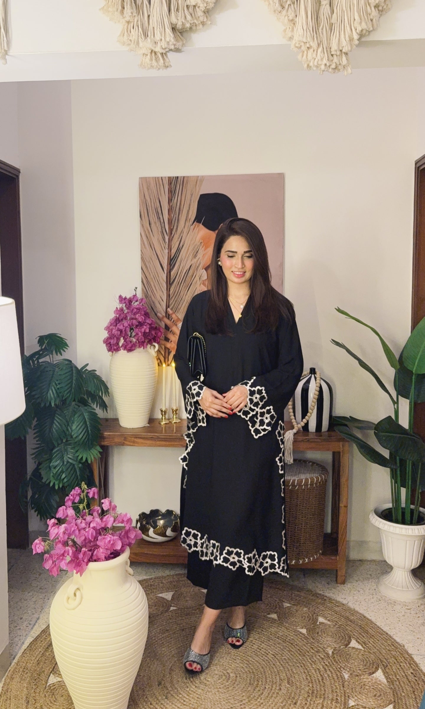 Black cutwork