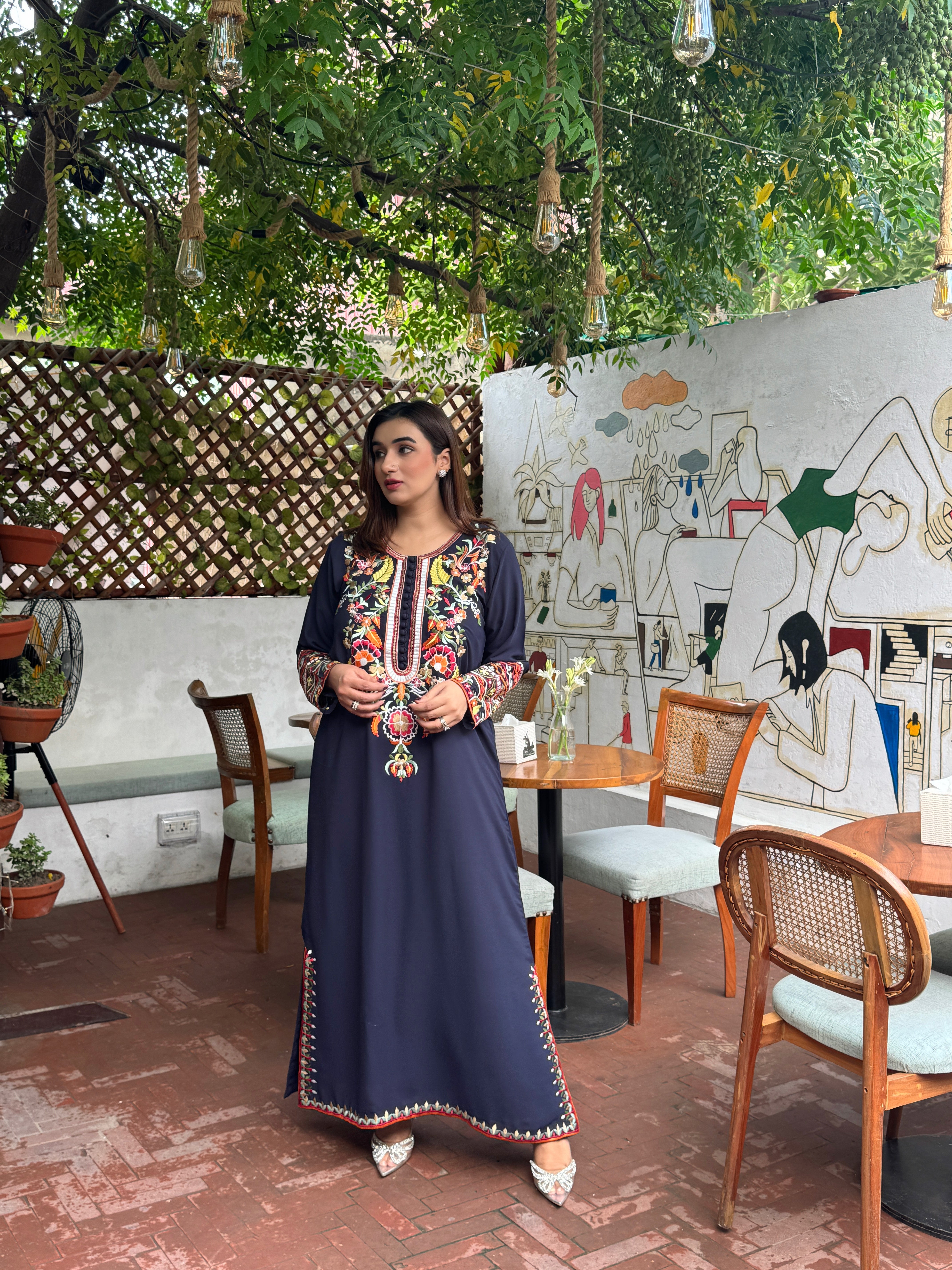 Multi Embroidery Two pc