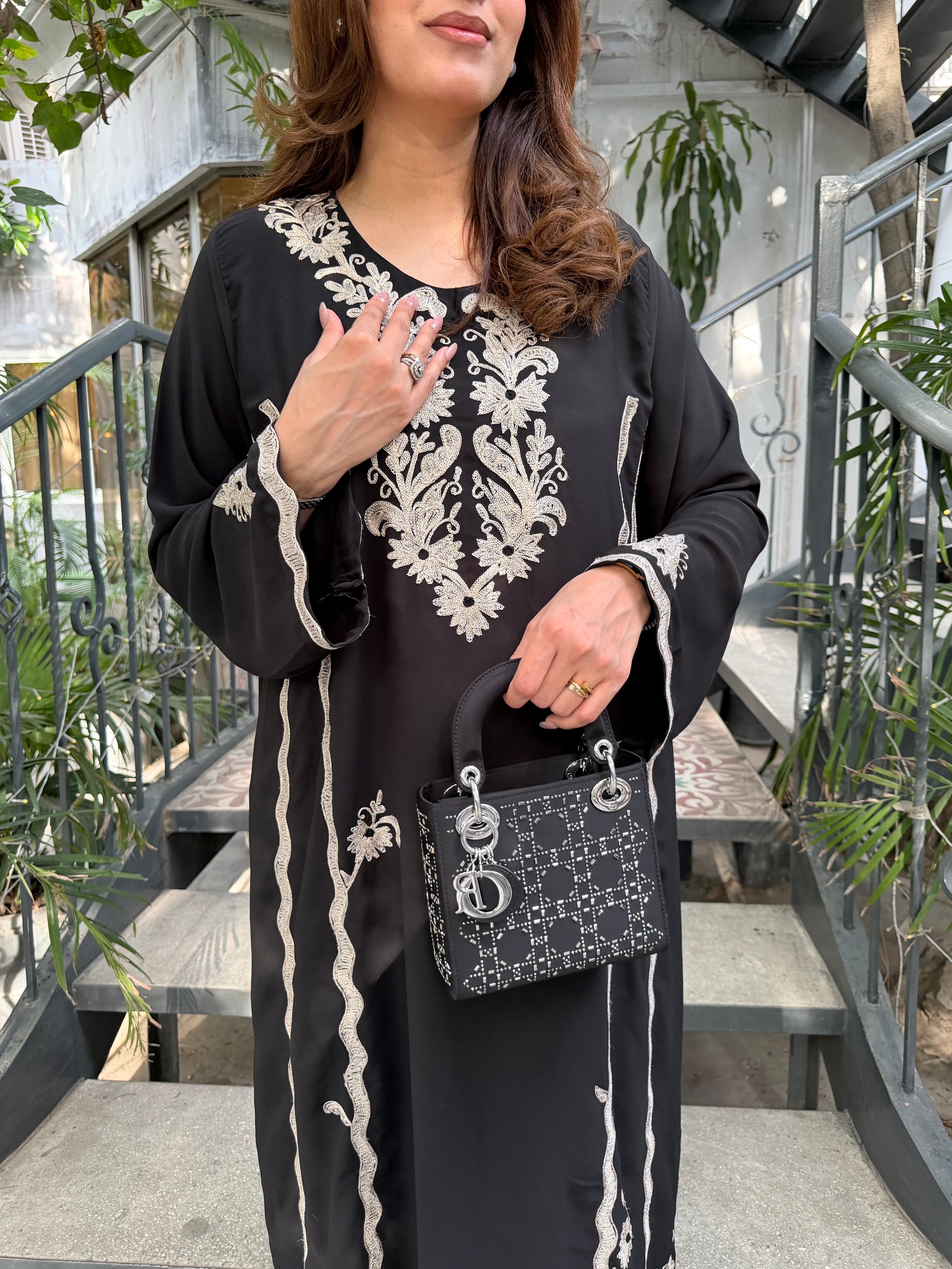 Black Zuri kaftan