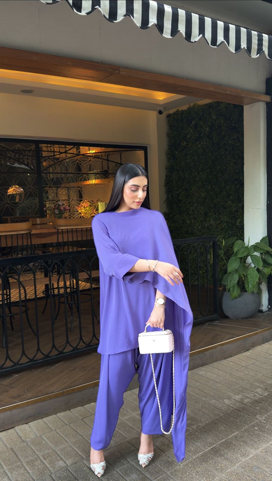 Peri purple drape