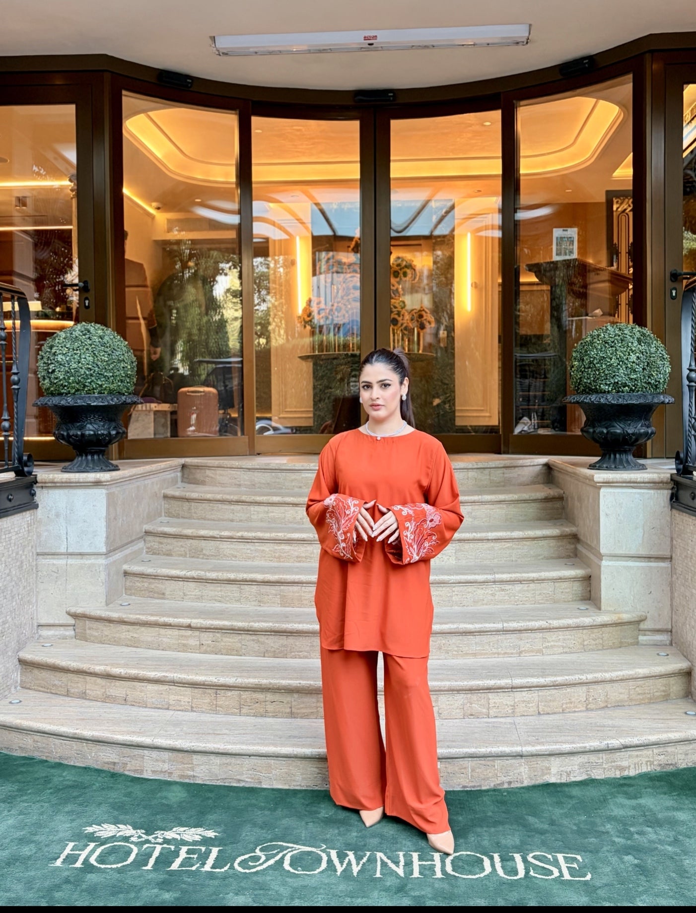 Orange scallop set