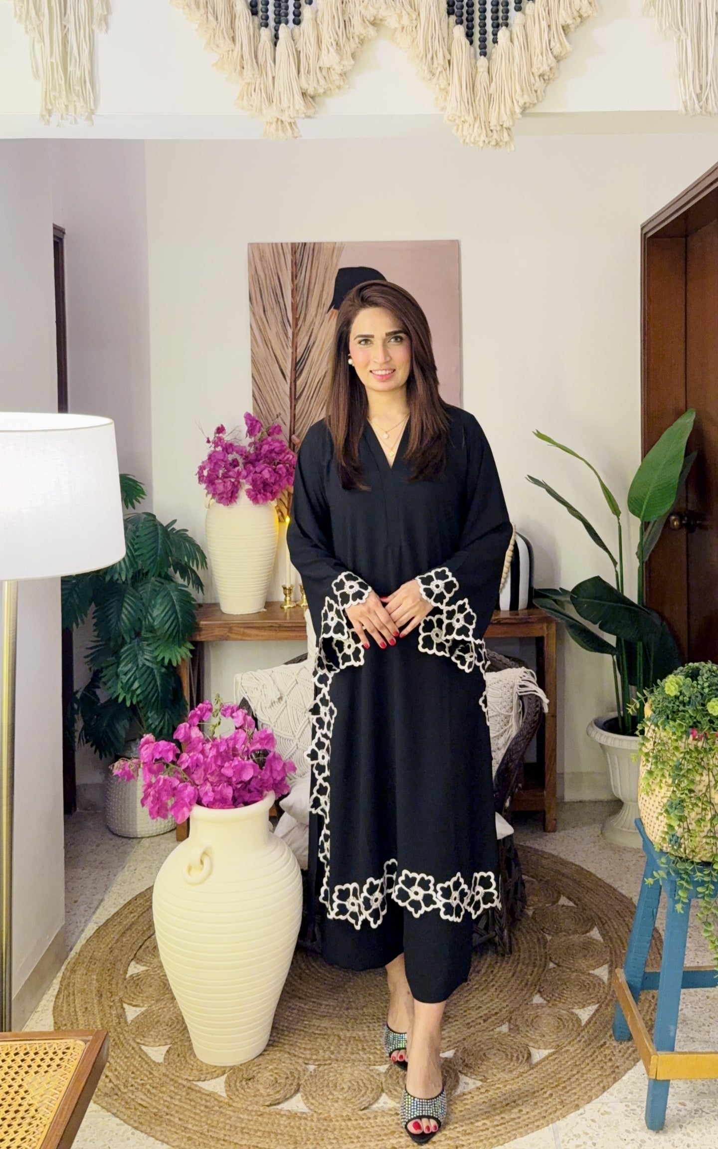Black cutwork