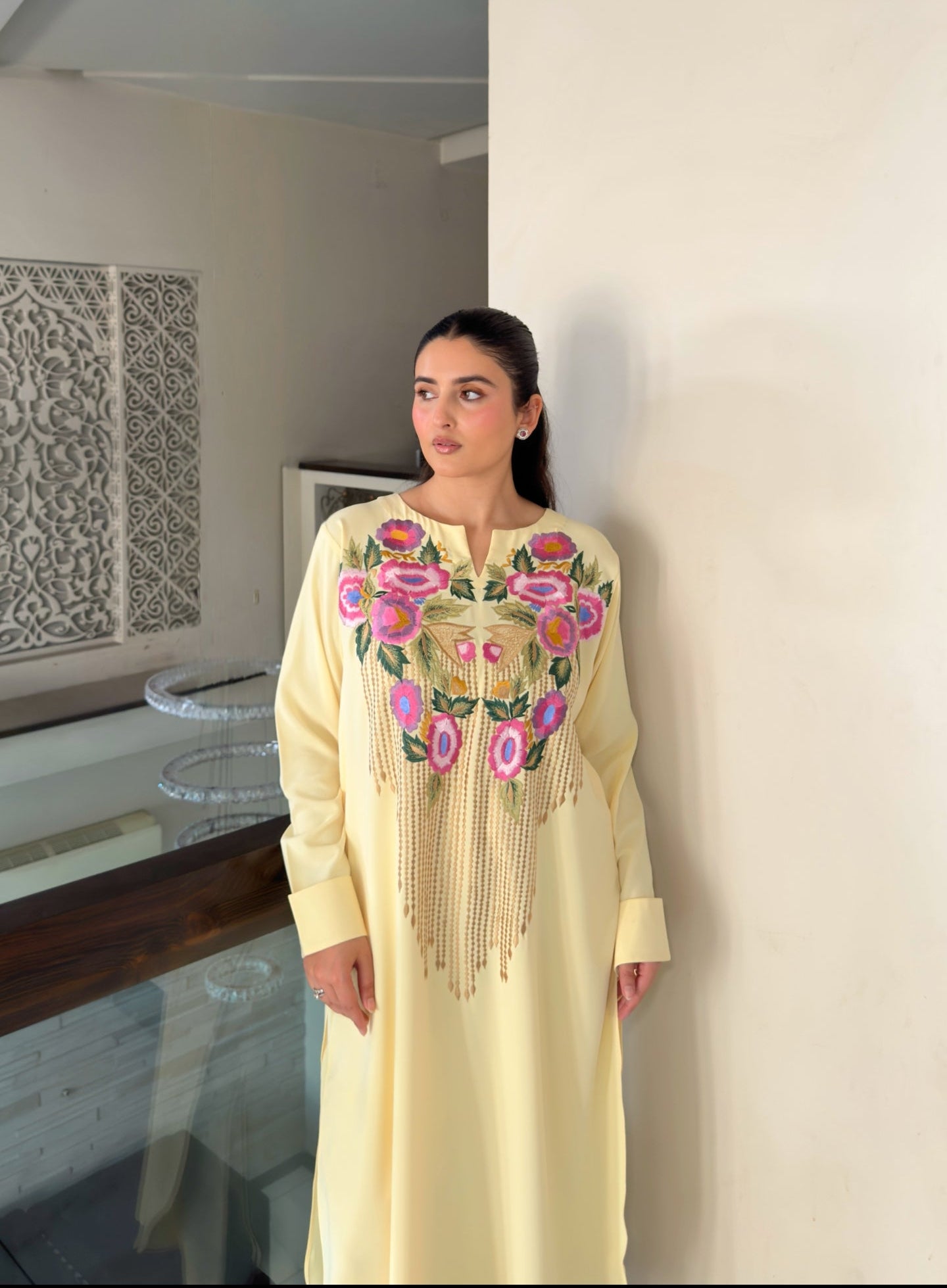 Butter yellow Embroidery set