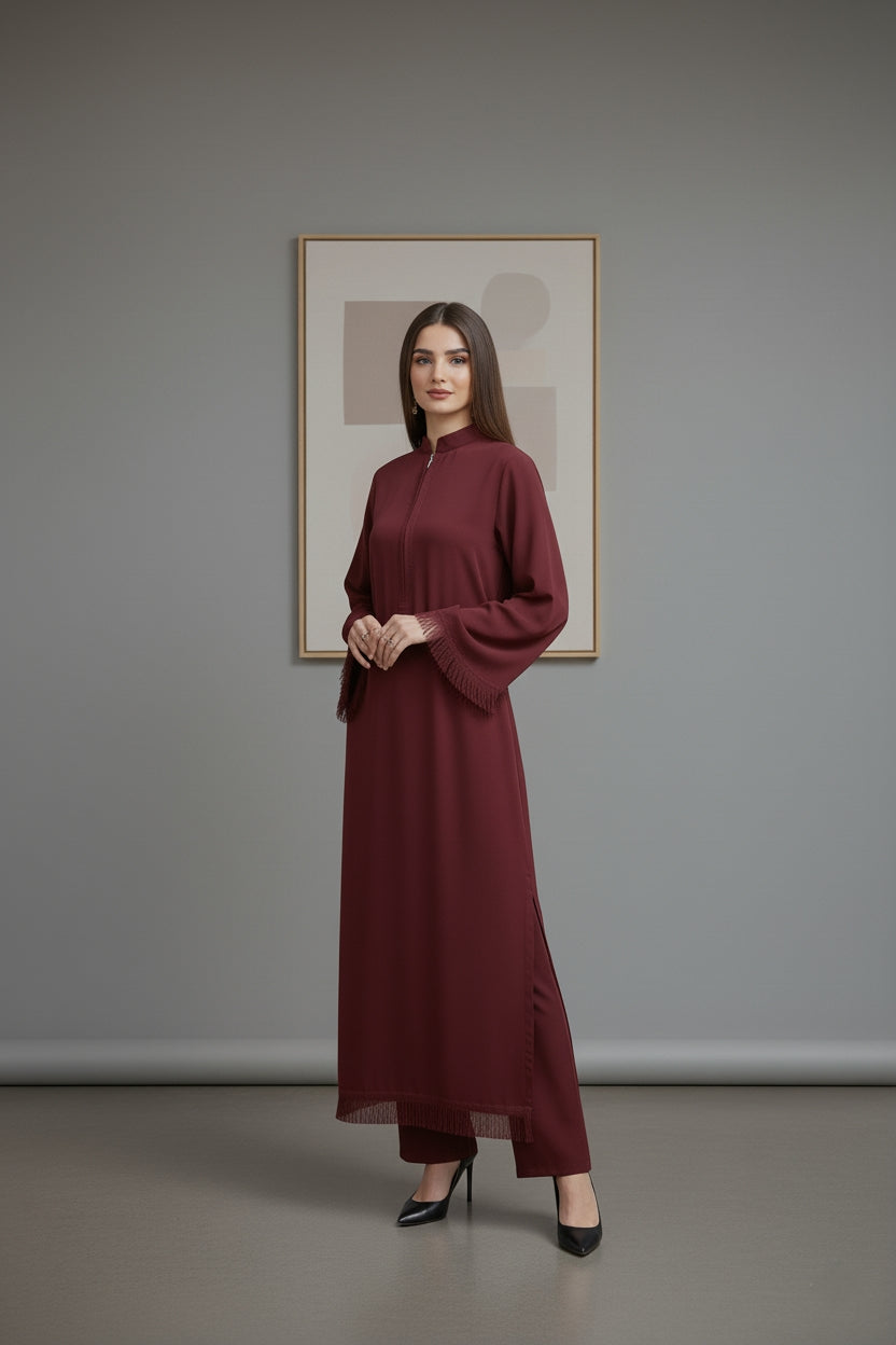 Threaded Love Maroon