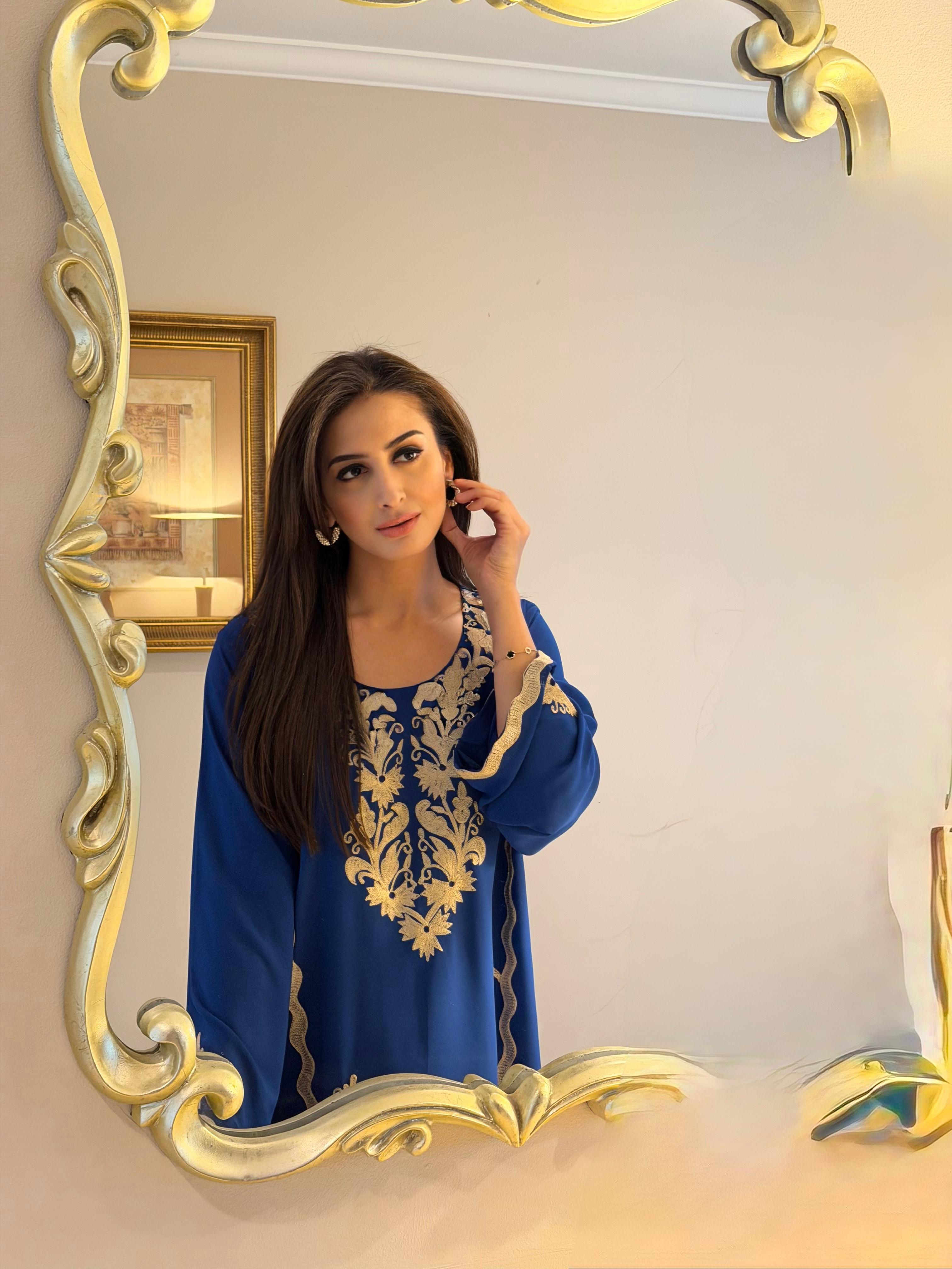 Blue Zuri kaftan