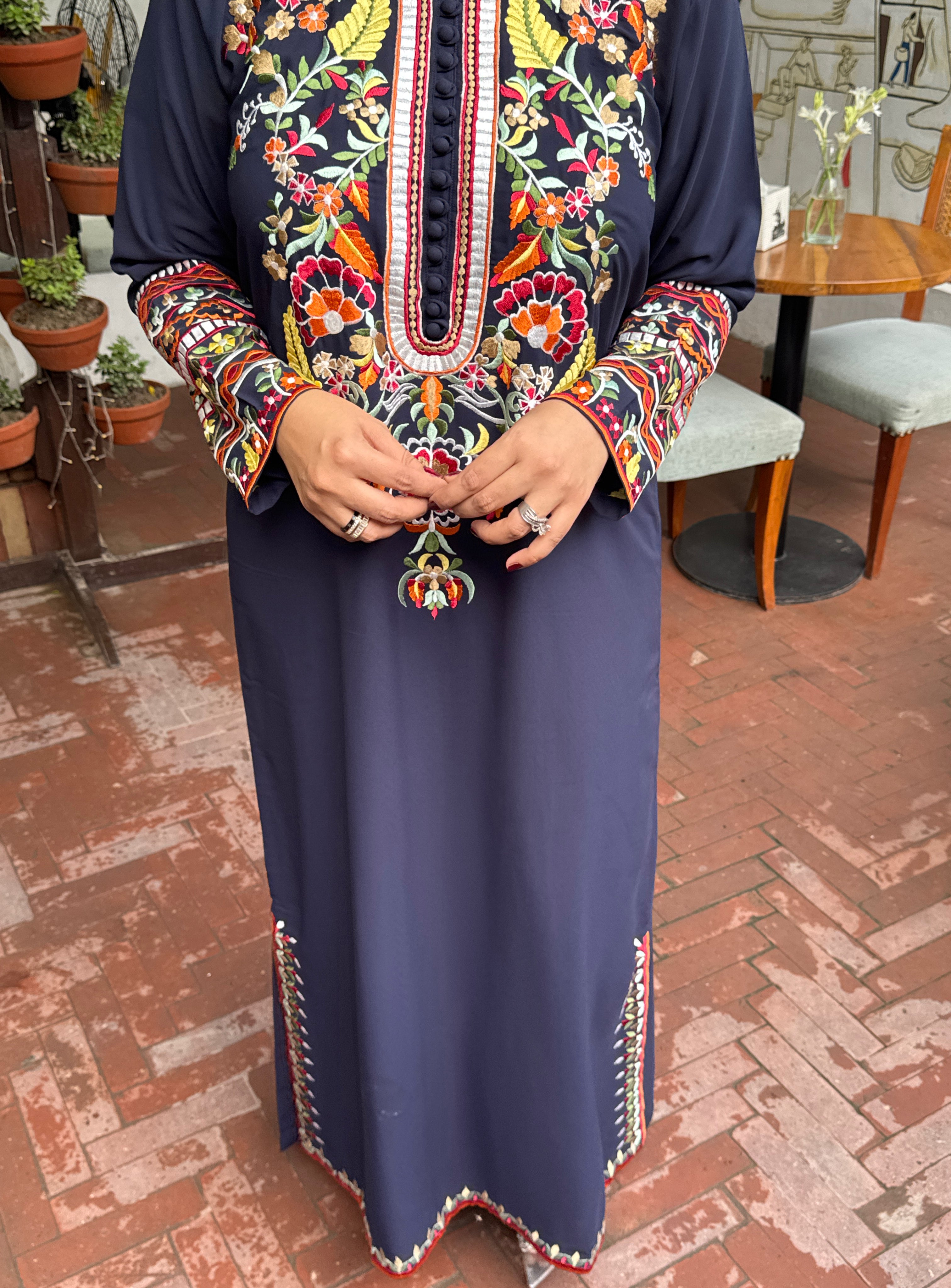 Multi Embroidery Two pc