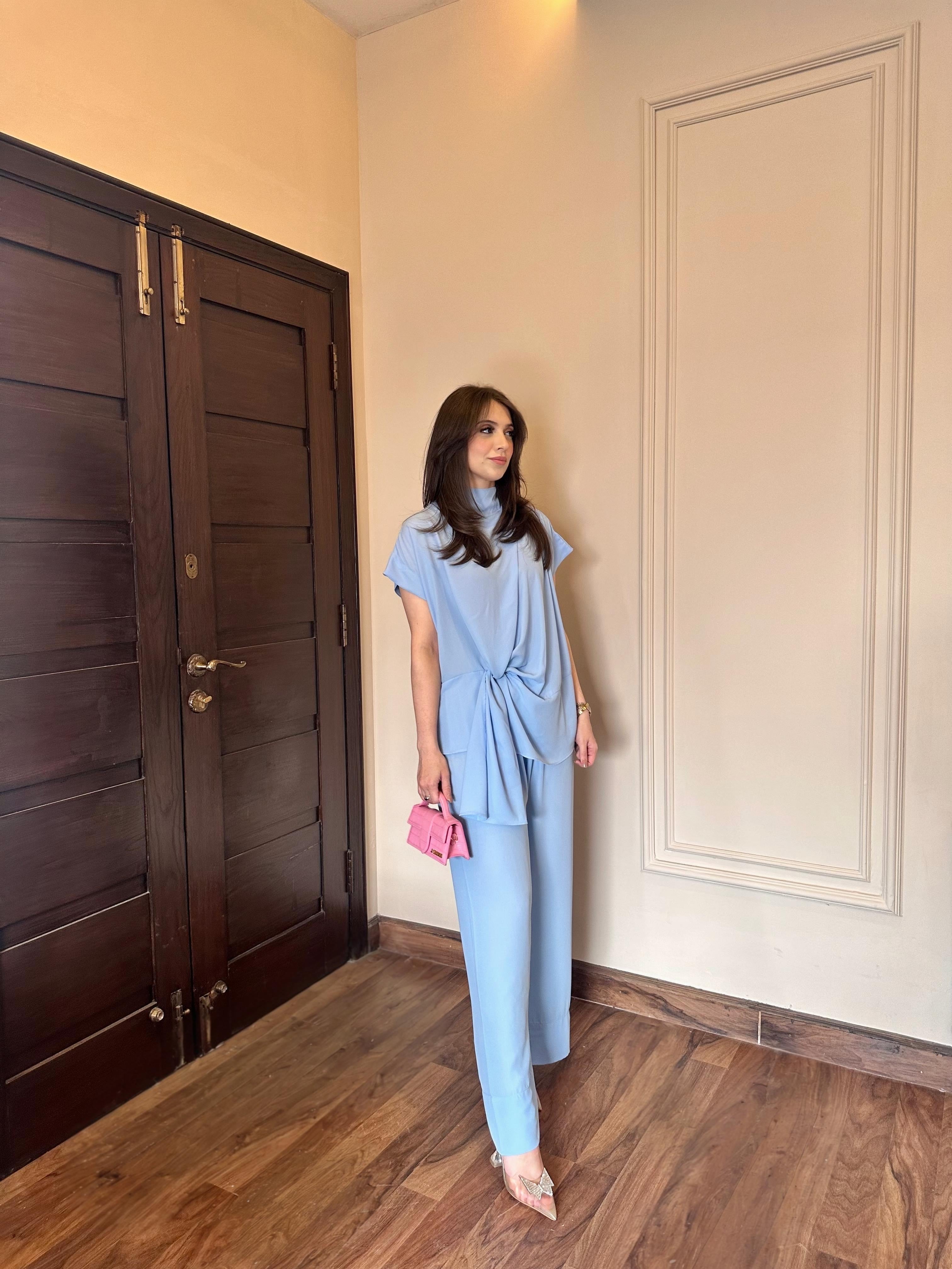 Candle knot set ice blue