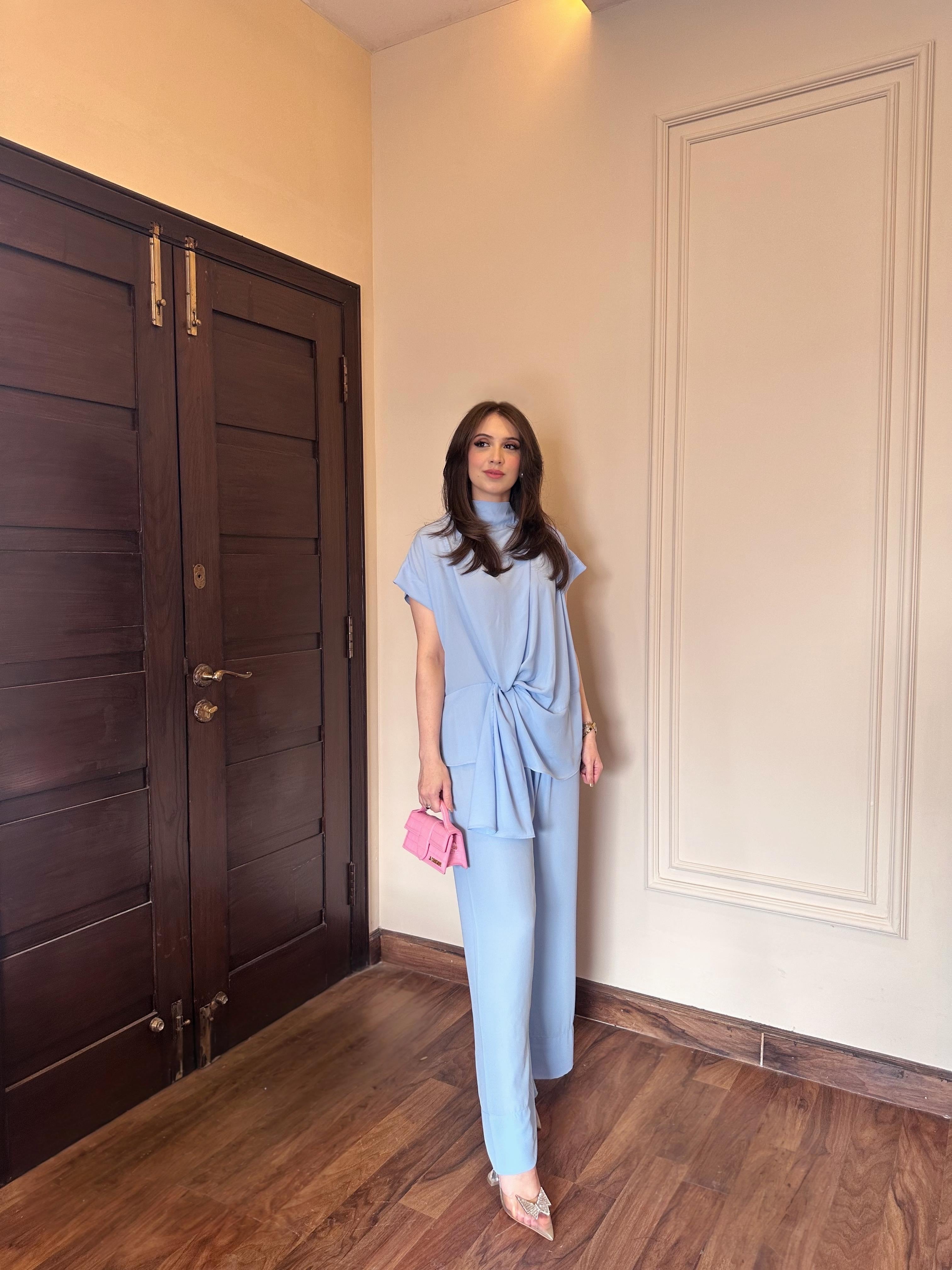 Candle knot set ice blue