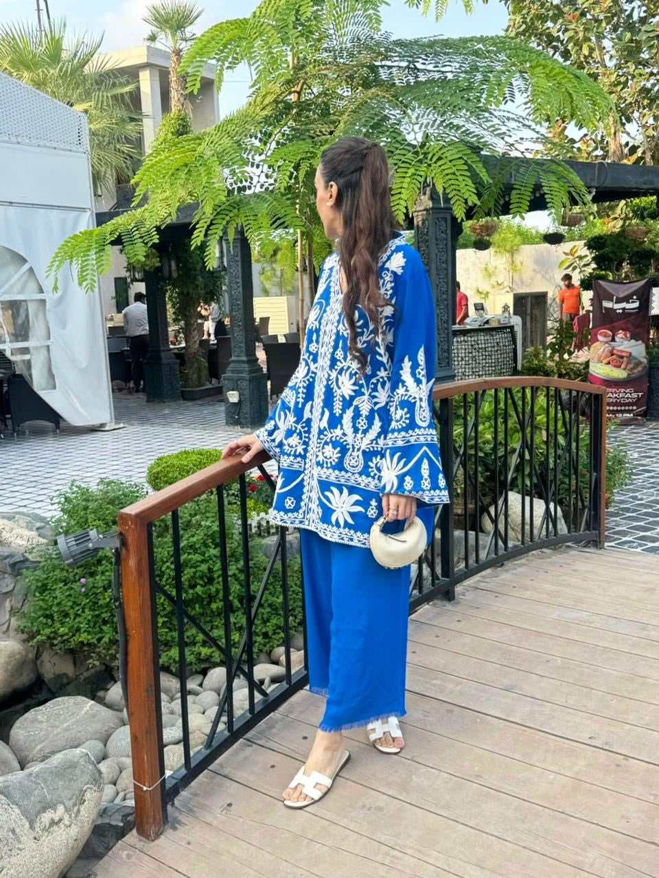 Blue Ari cross stitch