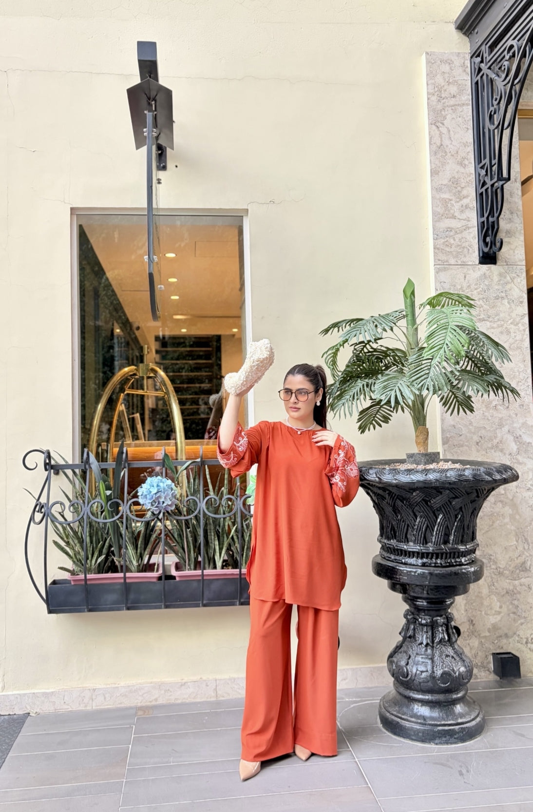 Orange scallop set