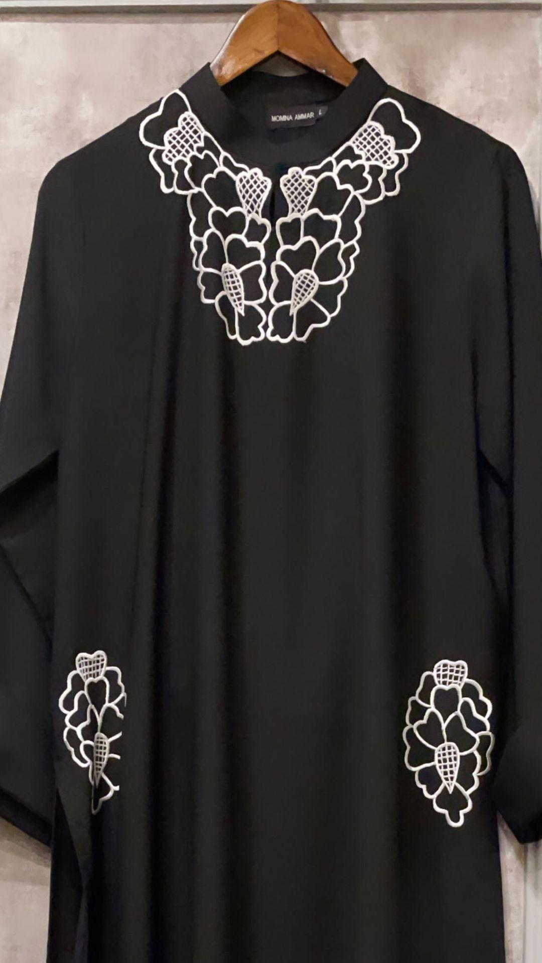 Black embroidered two pc Momina Ammar