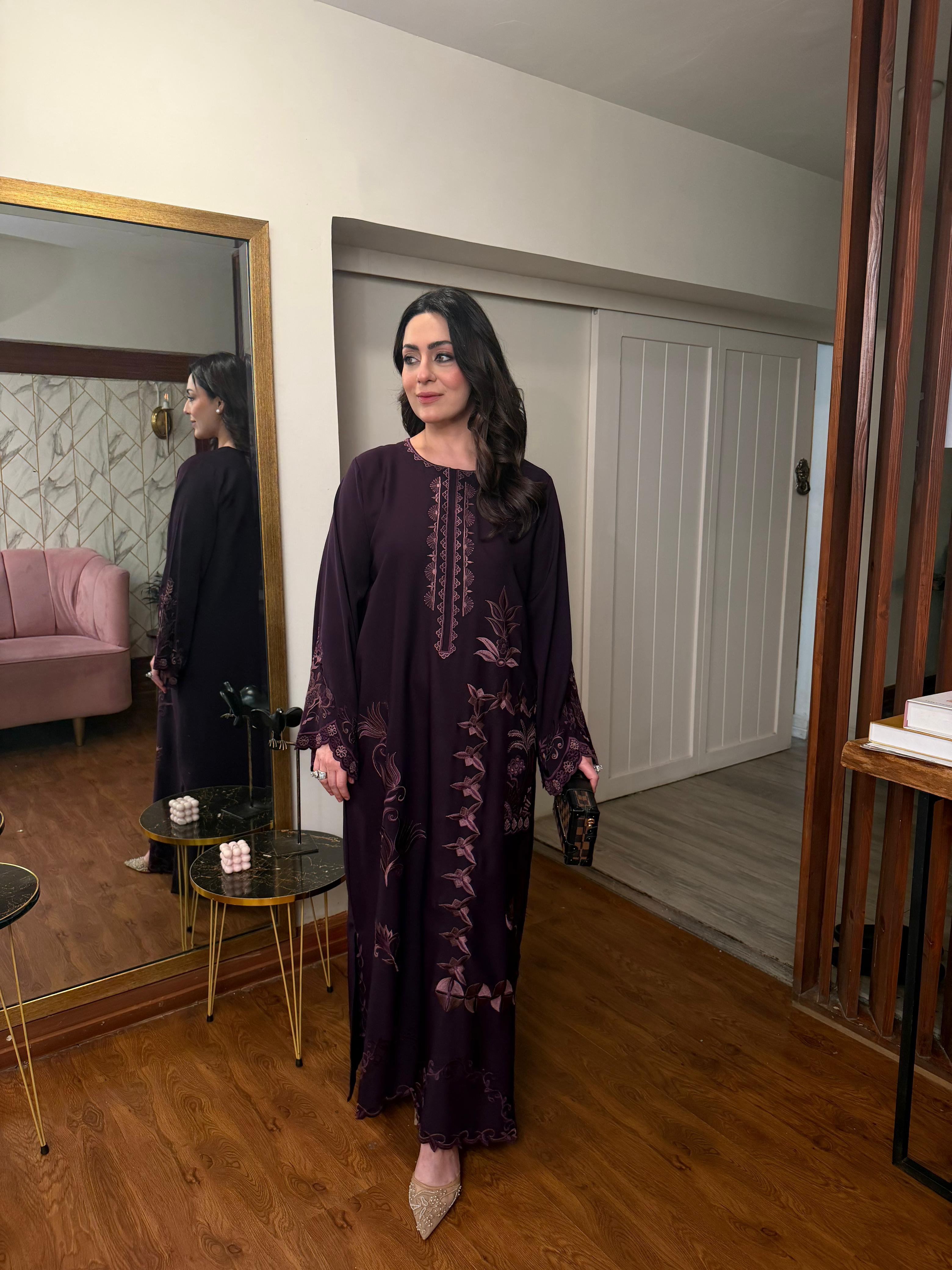 Purple kaftan