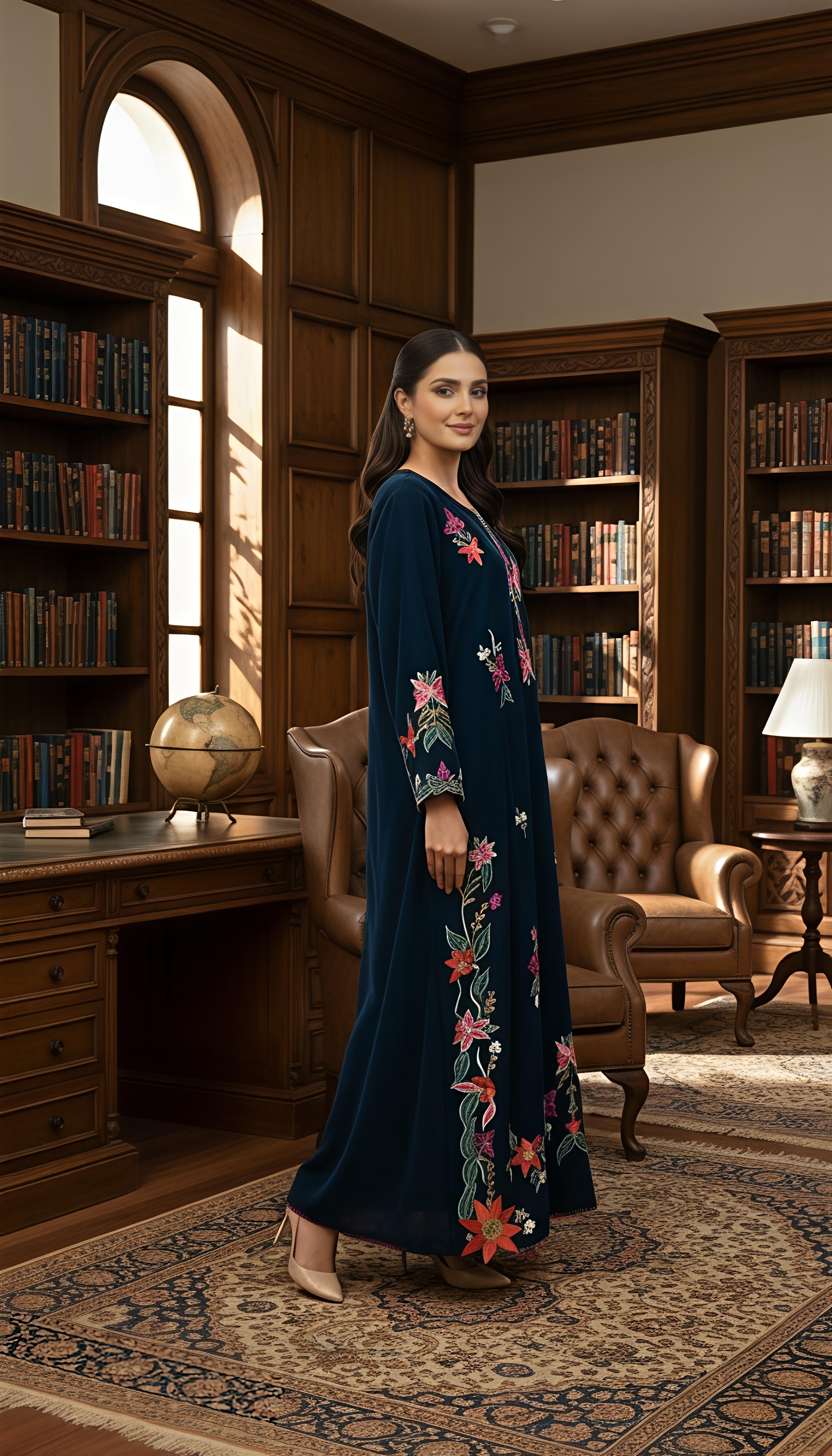 Zinc Embroidered kaftan