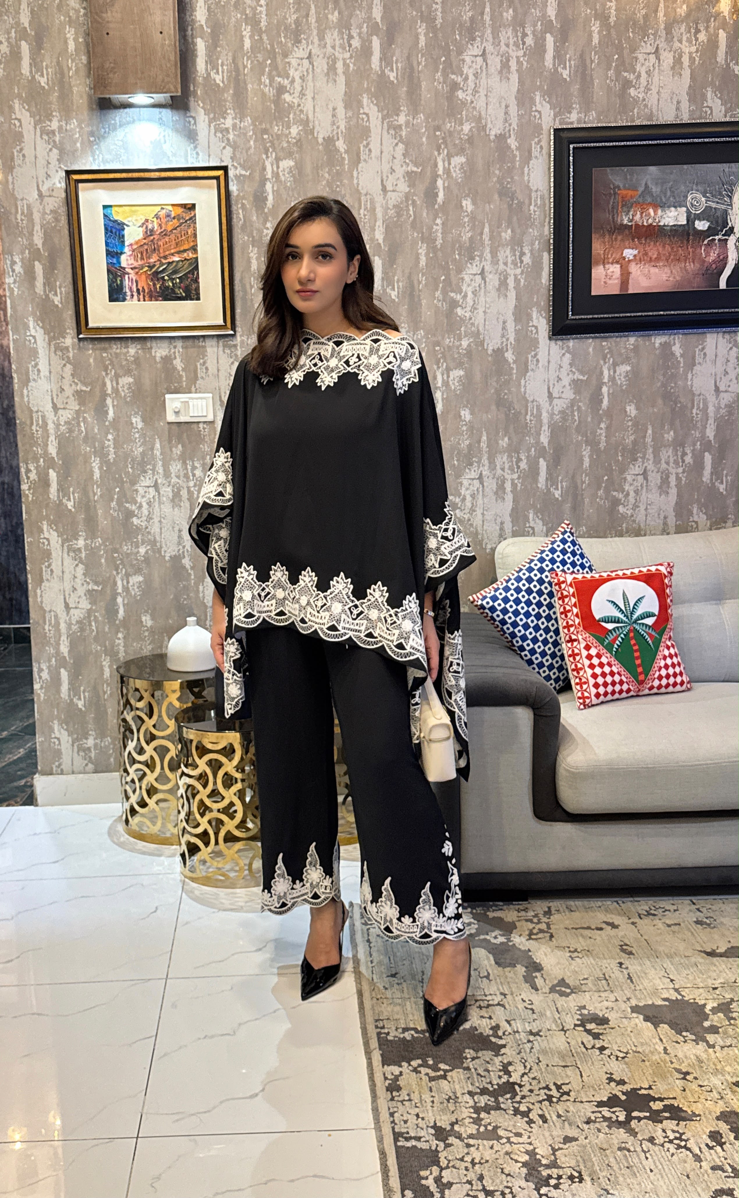 Classic Black Embroidery