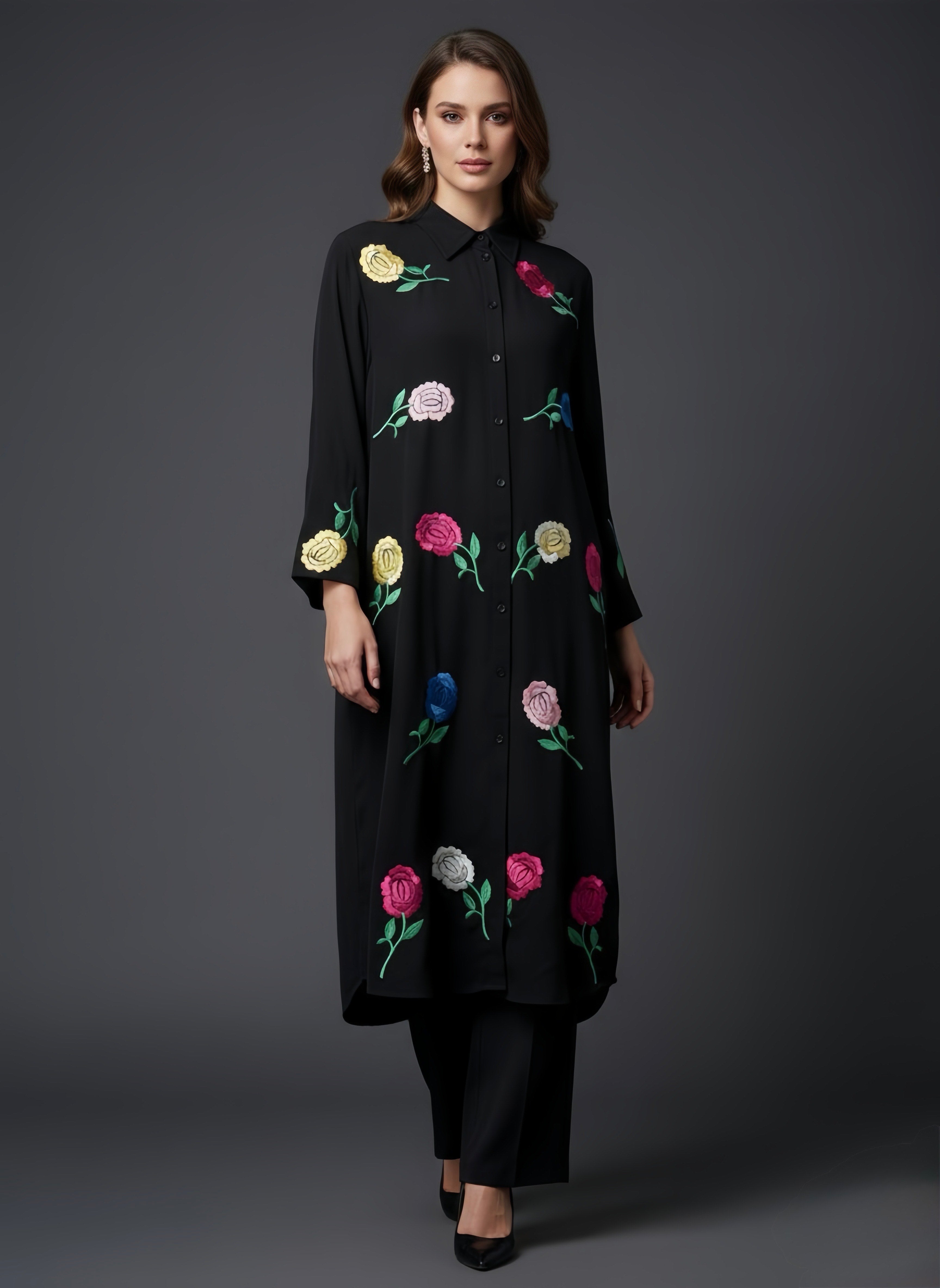 Colour full Embroidered set