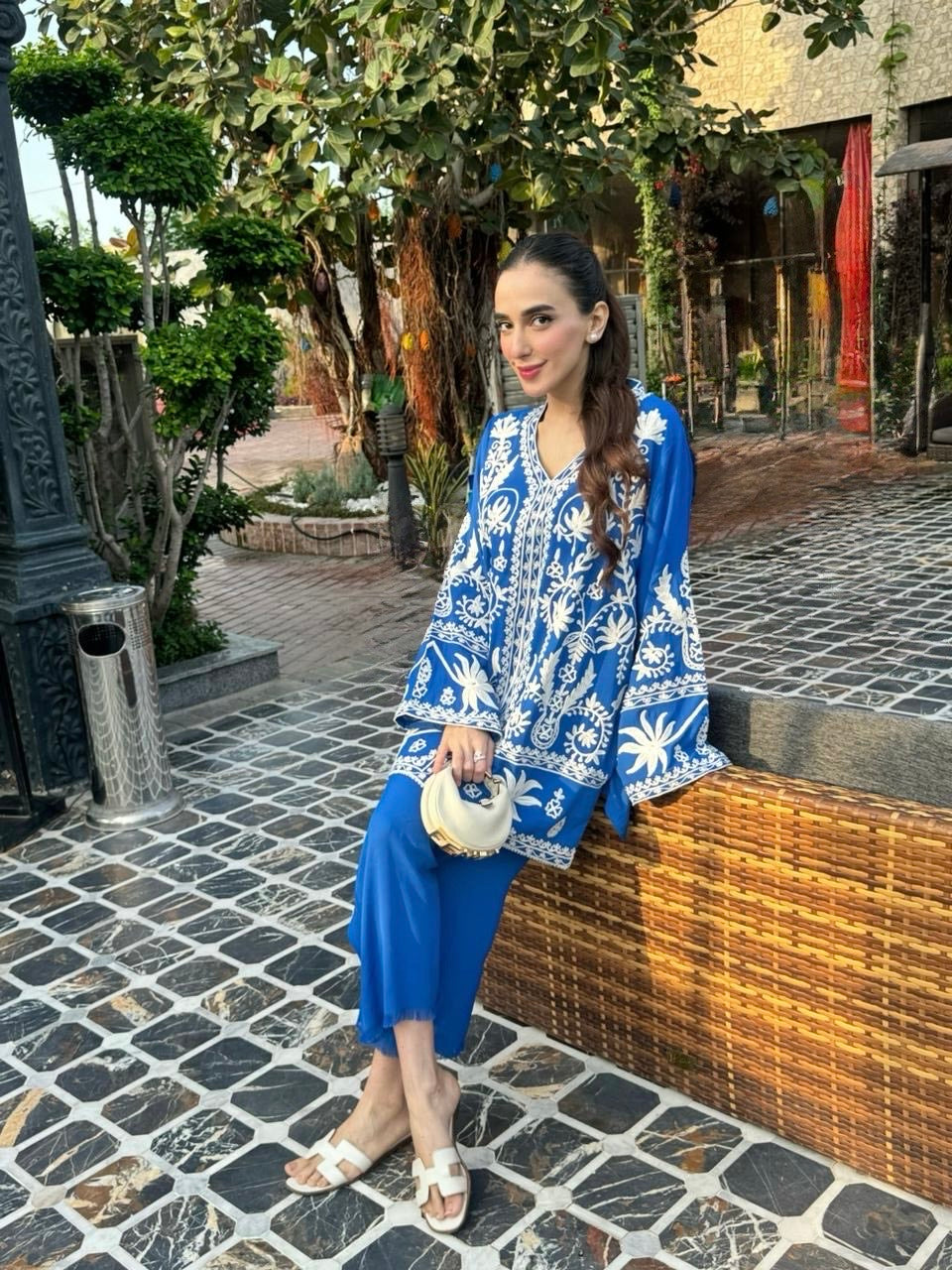 Blue Ari cross stitch