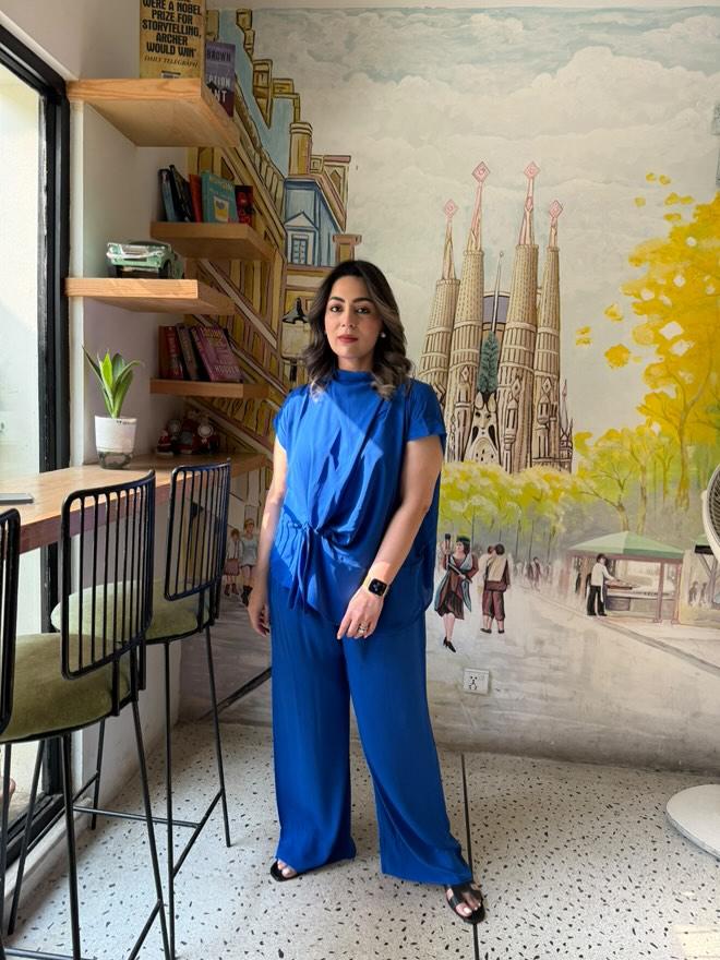 Candle knot set blue