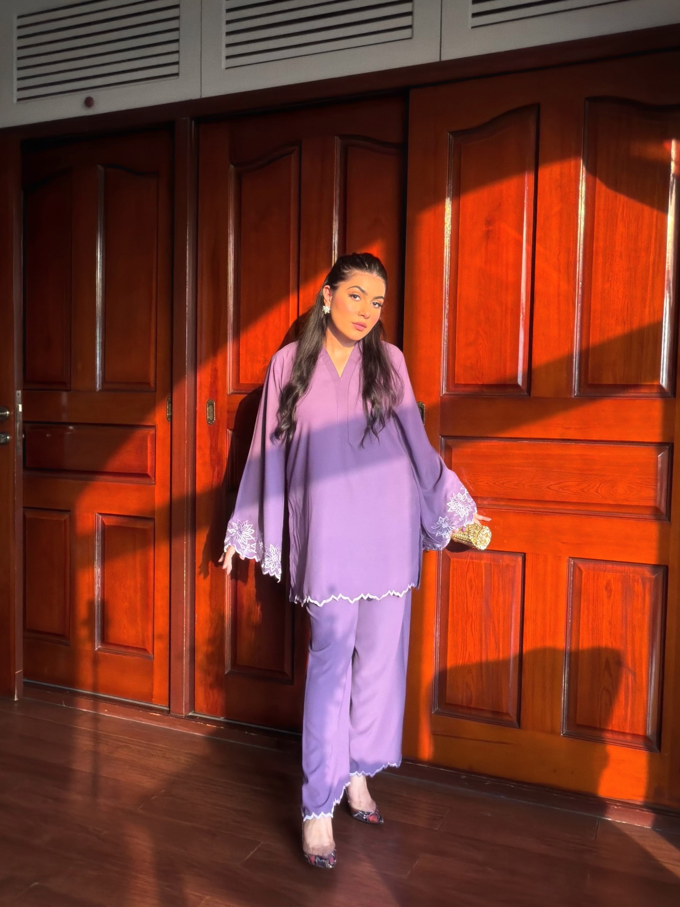 Peri purple Embroidery