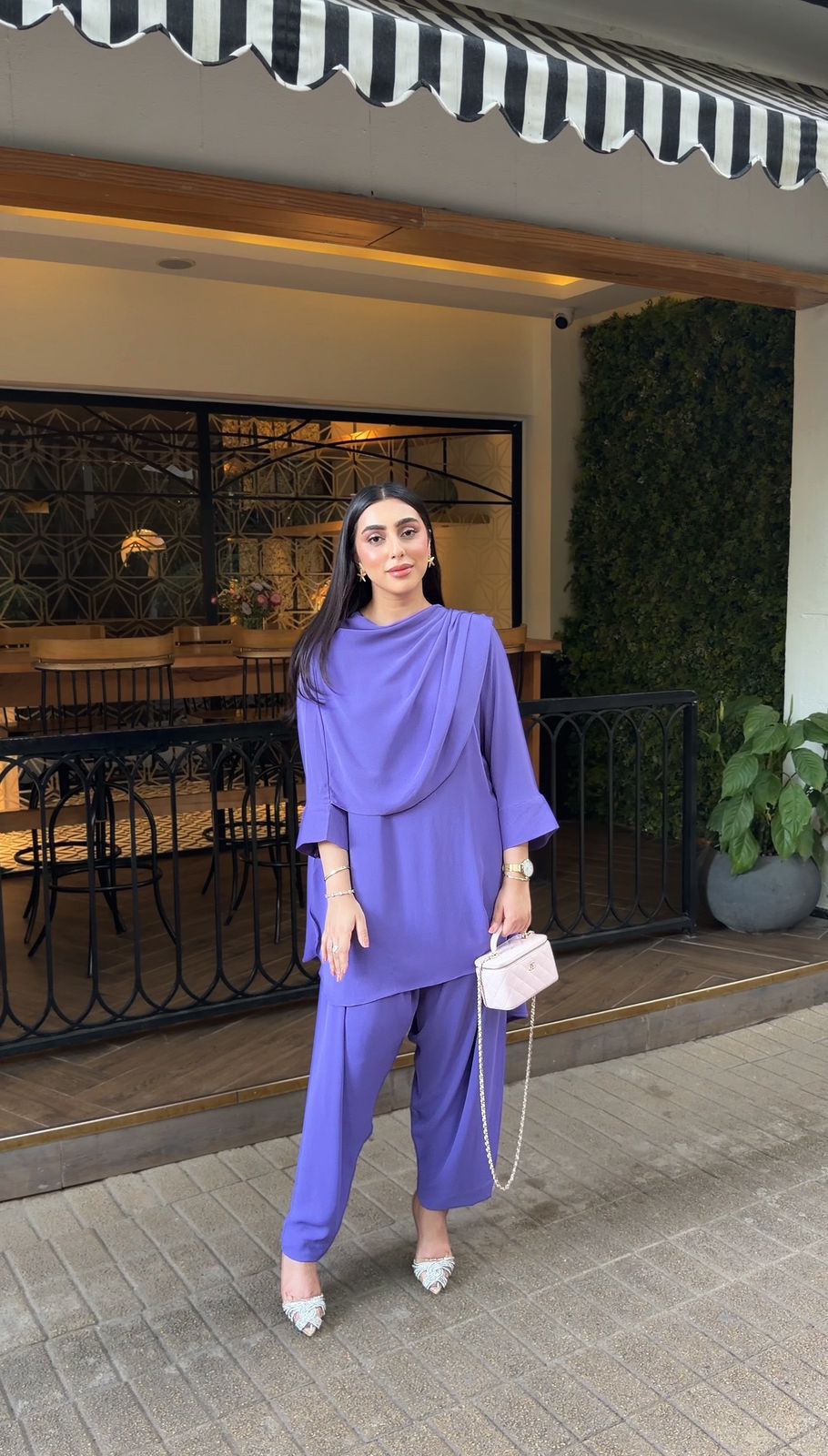 Peri purple drape