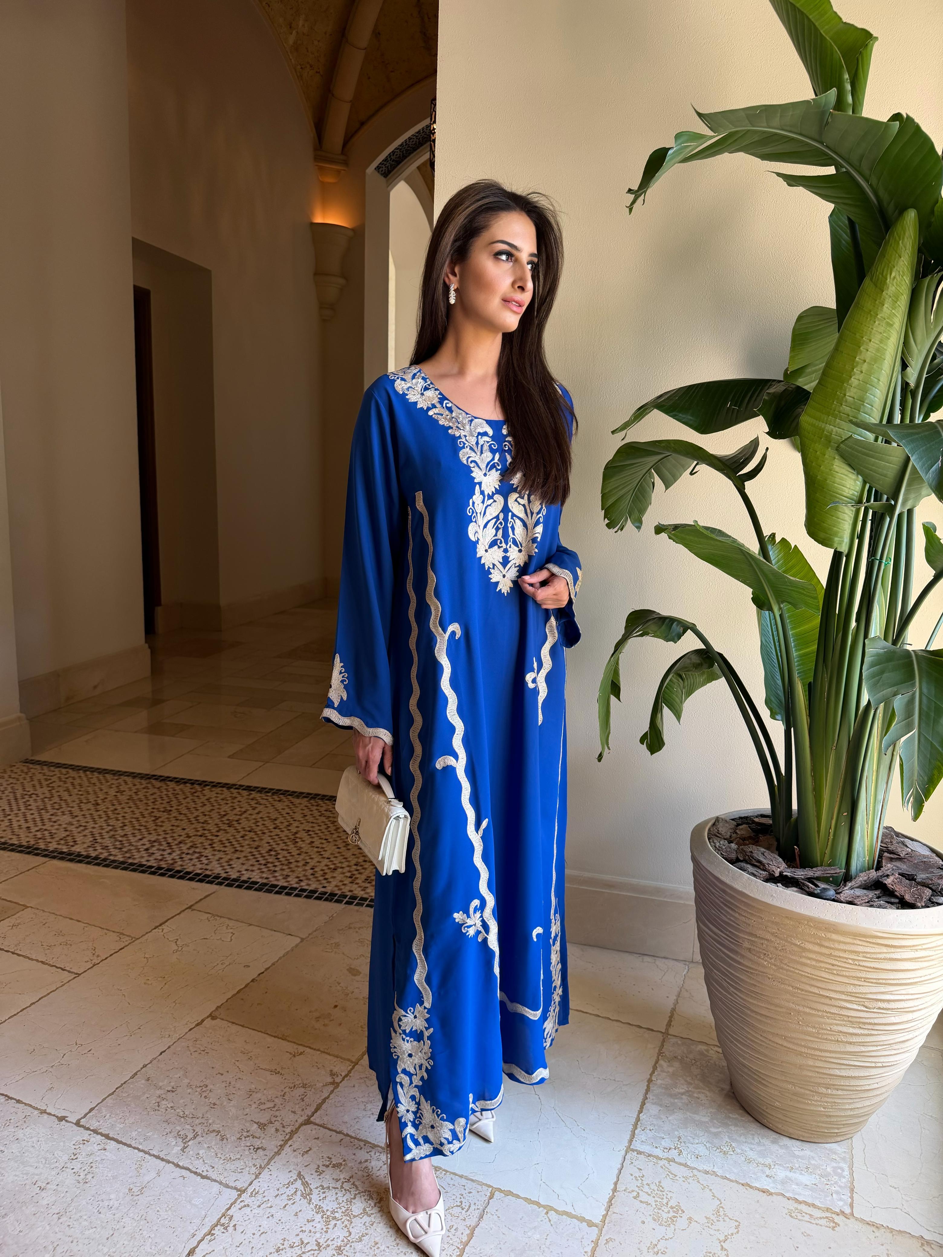 Blue Zuri kaftan