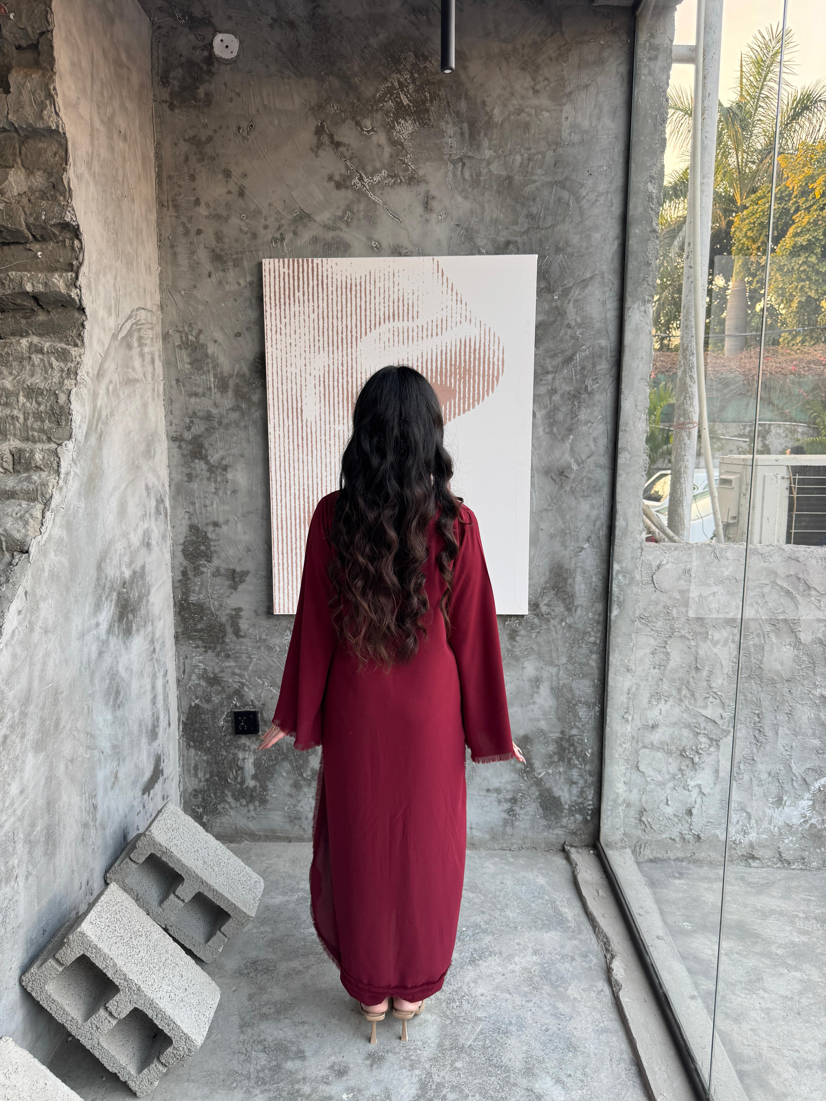 The Dhagay Edit Maroon