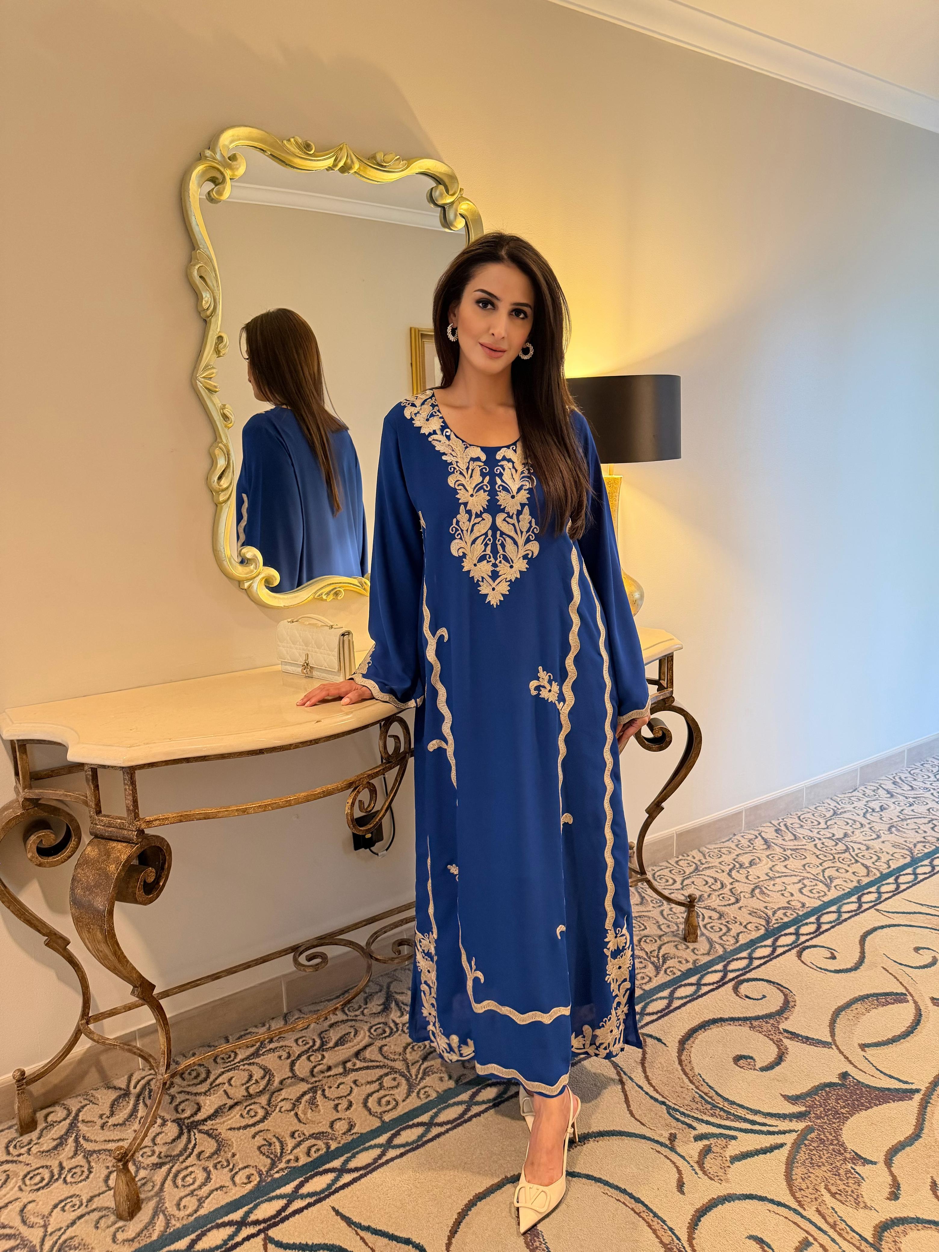 Blue Zuri kaftan