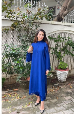 Threaded Love (Two pc) Royal Blue Momina Ammar